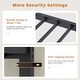 preview thumbnail 13 of 18, Full Size Metal Loft Bed with L-Shaped Desk, RGB LED Lighting, USB Charging Station, Wardrobe Cabinet, Drawers, Ladder