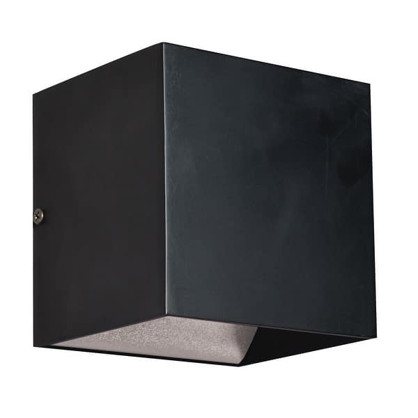slide 2 of 6, AFX Zoe LED Wall Sconce - Black Black
