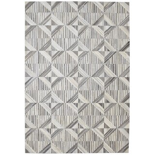 One of a Kind Hand-Woven Modern & Contemporary 5' x 8' Geometric ...