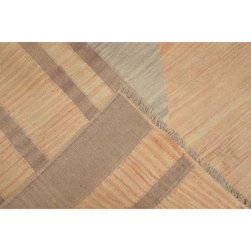 Hand Woven Oriental 100% Wool Carpet Southwestern Tribal Multi-Colored Kilim Area Rug - 8' 0'' X 4' 11''