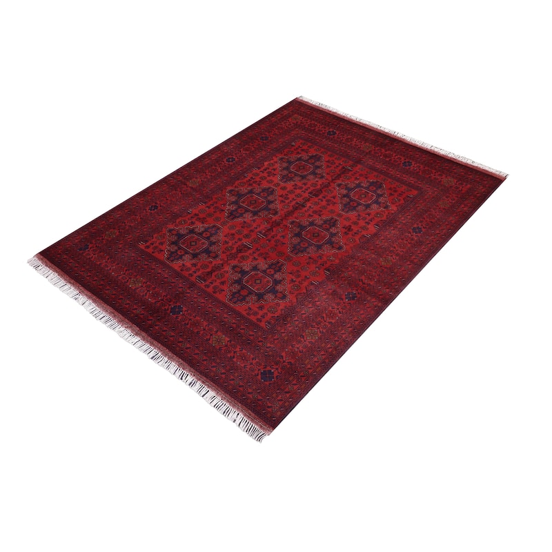 Southwestern Biljik Khal Mohammadi Aviana Red/Blue Rug - 5'10'' x 7'6''