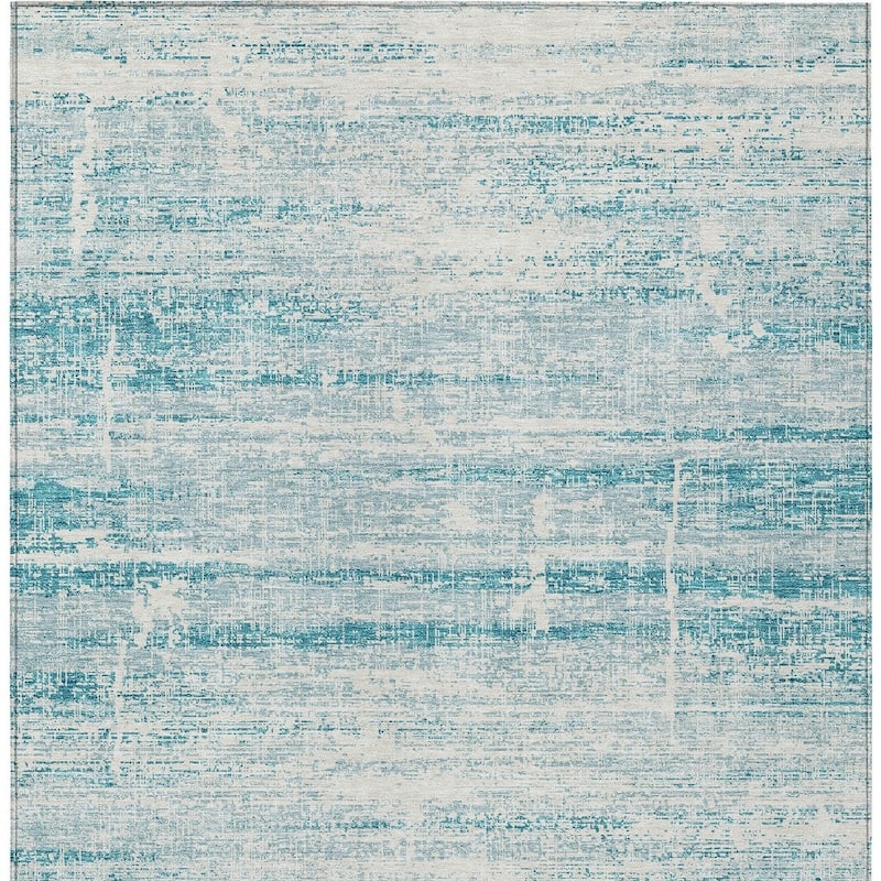 HomeRoots Abstract Transitional Rectangle Outdoor Rug