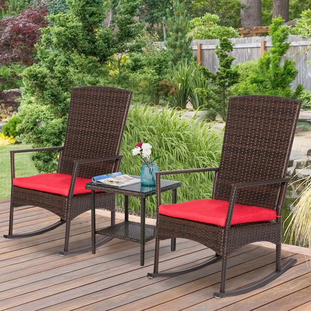 Buy Rocking Chairs, Cushion Included Outdoor Sofas, Chairs  Sectionals  Online at Overstock | Our Best Patio Furniture Deals