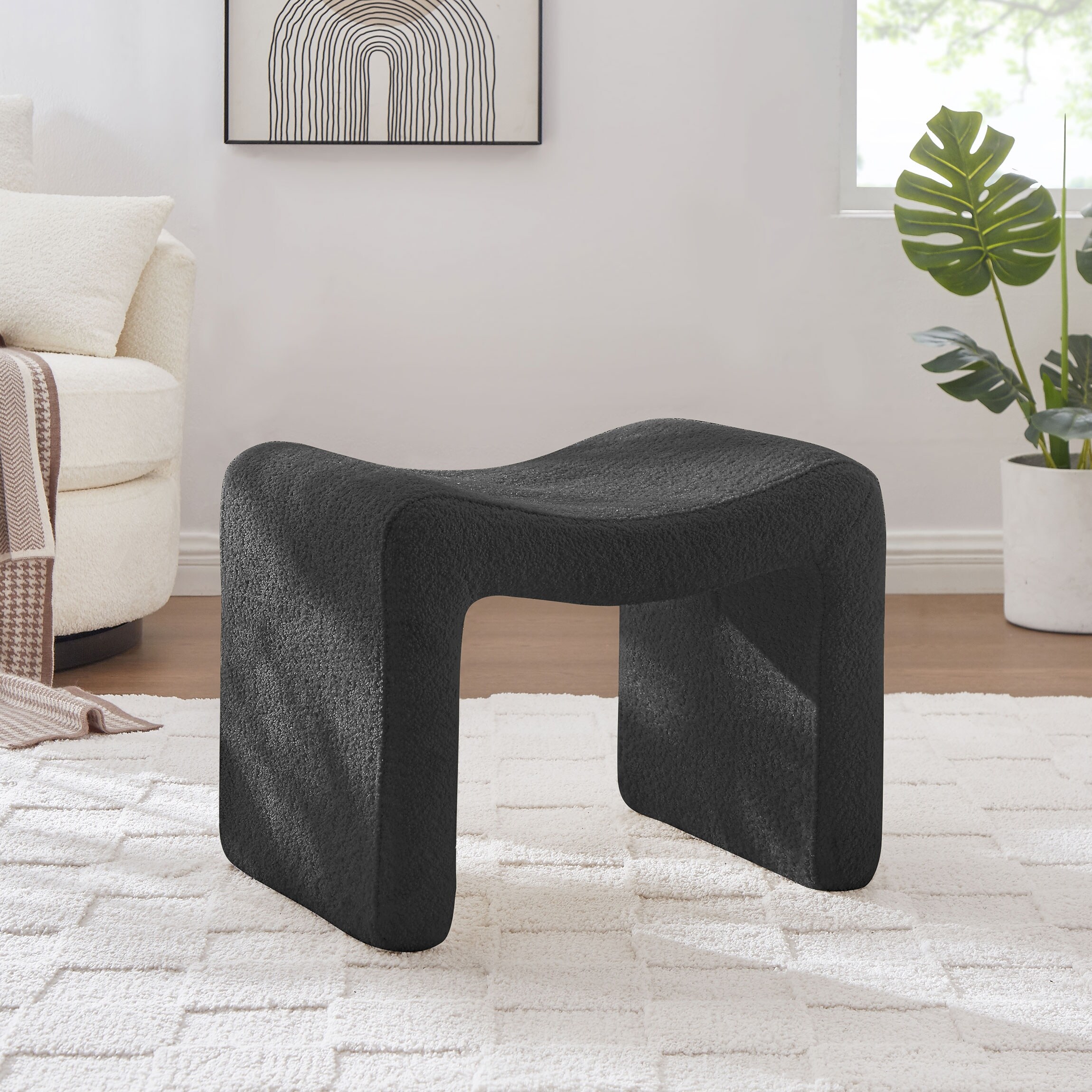 Modern top ottoman stool