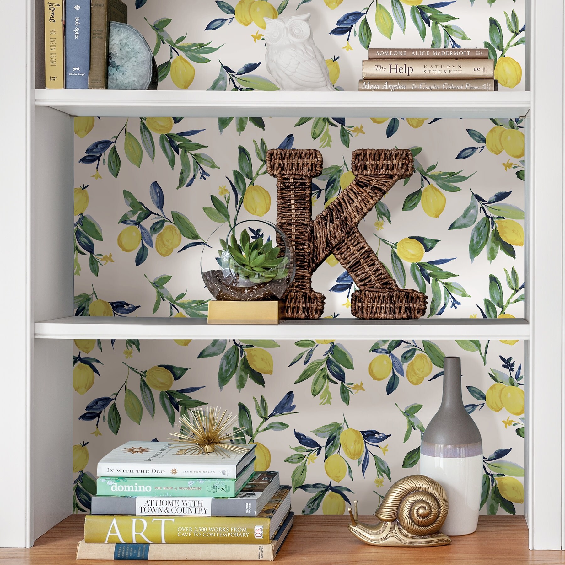 Shop Brewster Nu3042 Nuwallpaper 30 3 4 Square Foot Lemon Drop