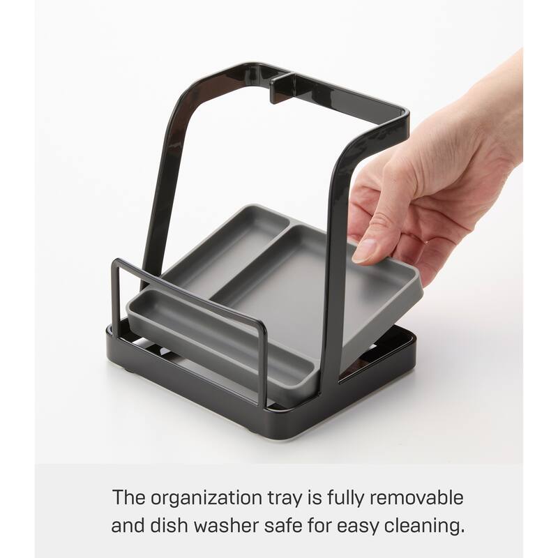 Yamazaki Home Lid and Ladle Stand - Large, Steel - L 4.84 x W 5.51 x H 5.98 inches