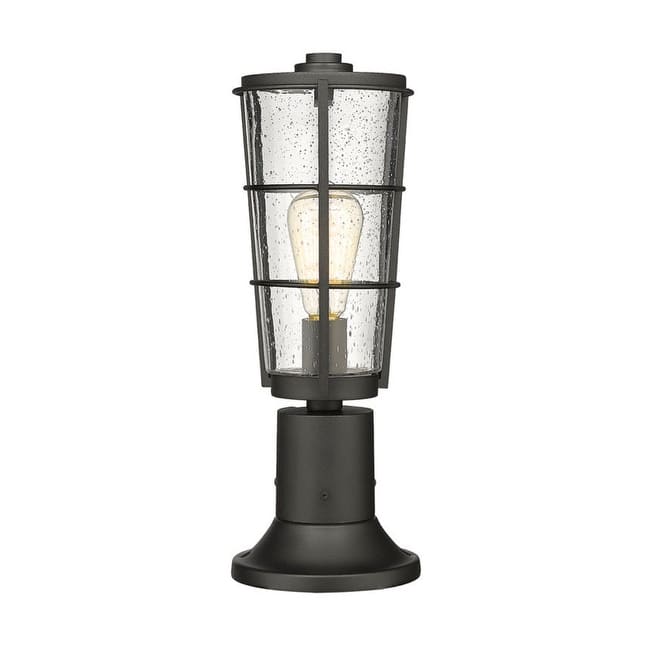 Z-Lite Helix 18" Tall Outdoor Pier Mount Post Light