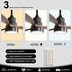 preview thumbnail 85 of 97, Sofucor 48/52 Inch Wood Ceiling Fan with Light and Remote/Smart App Voice Control, Dimmable Lights Included