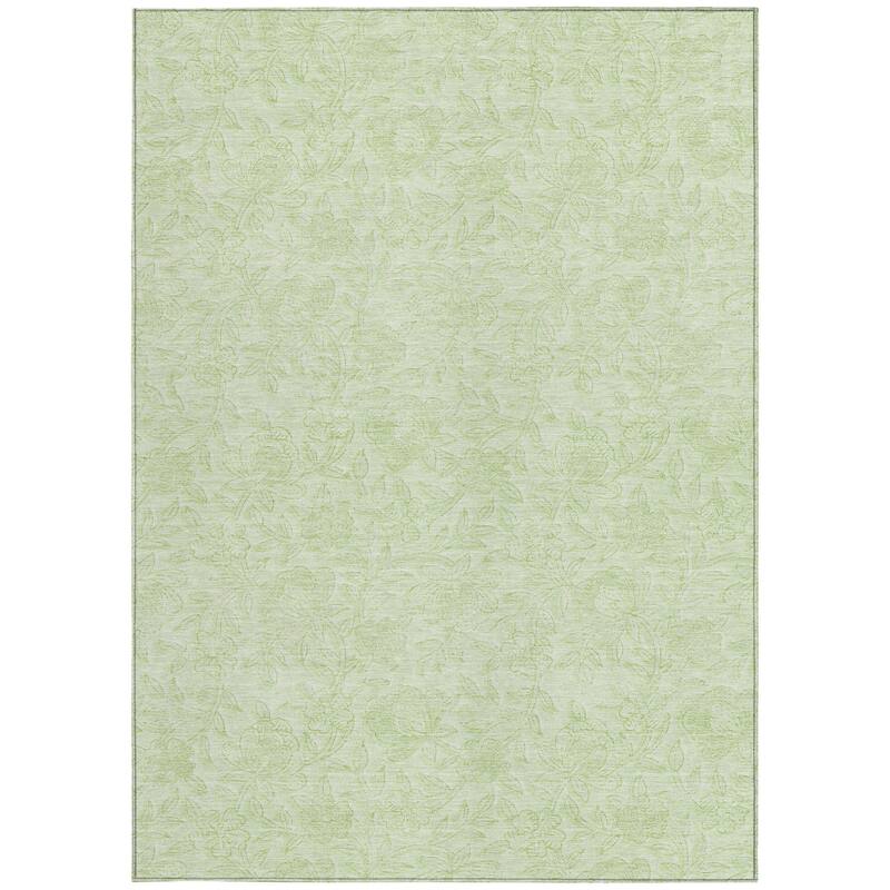 HomeRoots Floral Transitional Rectangle Outdoor Rug