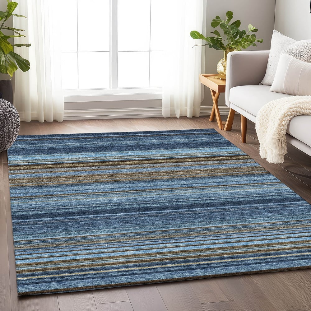Premium Washable Super Soft Modern Stripes Mayfield Rug