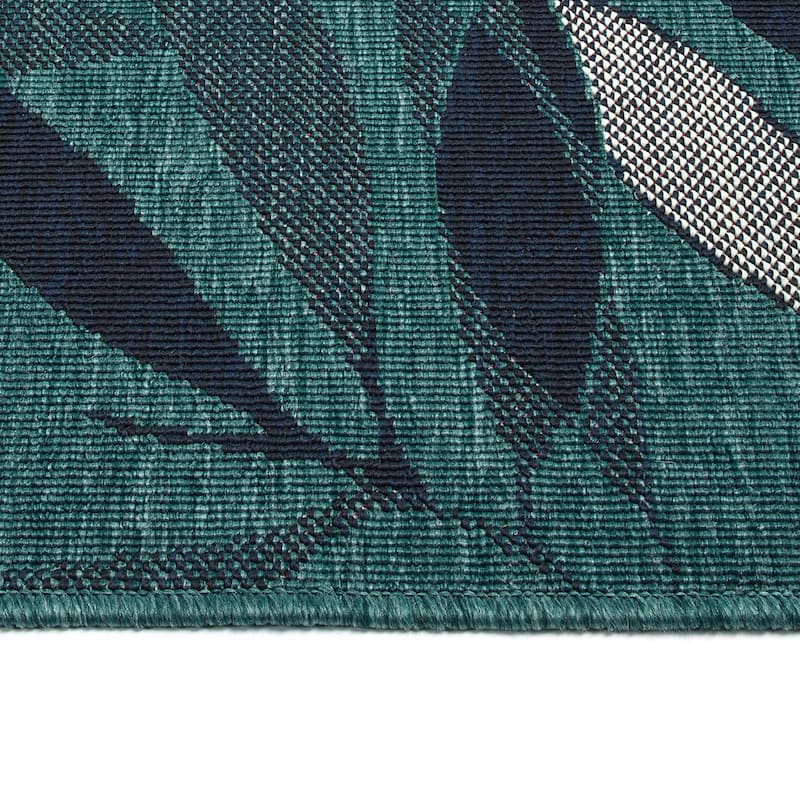 Pianta Collection Rectangle Indoor-Outdoor Throw Rug