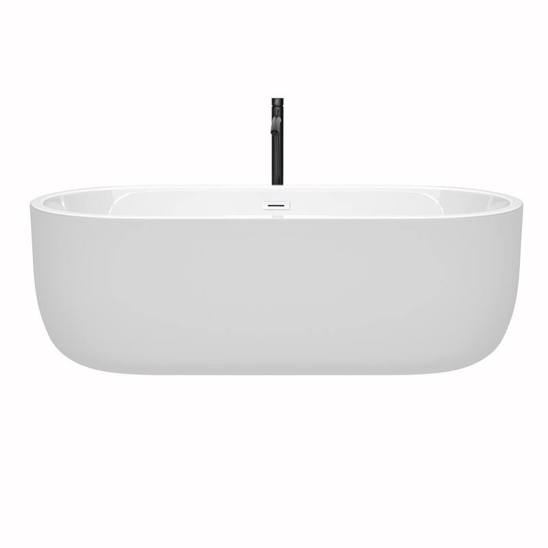 Wyndham Collection Juliette 71" Freestanding Acrylic Soaking Tub with