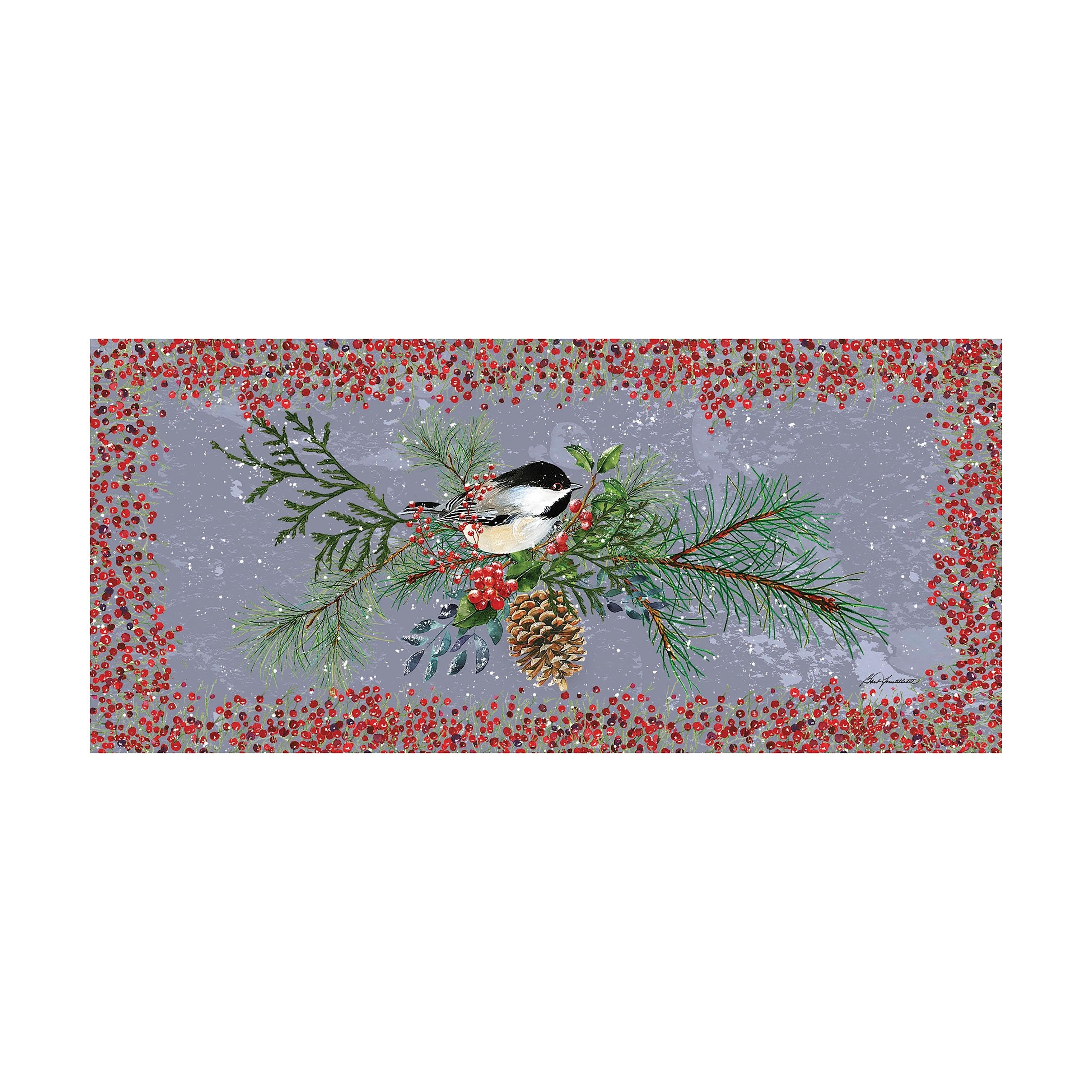 22 in. x 10 in. Gingerbread Home Sweet Home Sassafras Switch Mat - 22 x 10