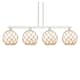 Option Brushed Satin Nickel / Matte White with Brown Rope