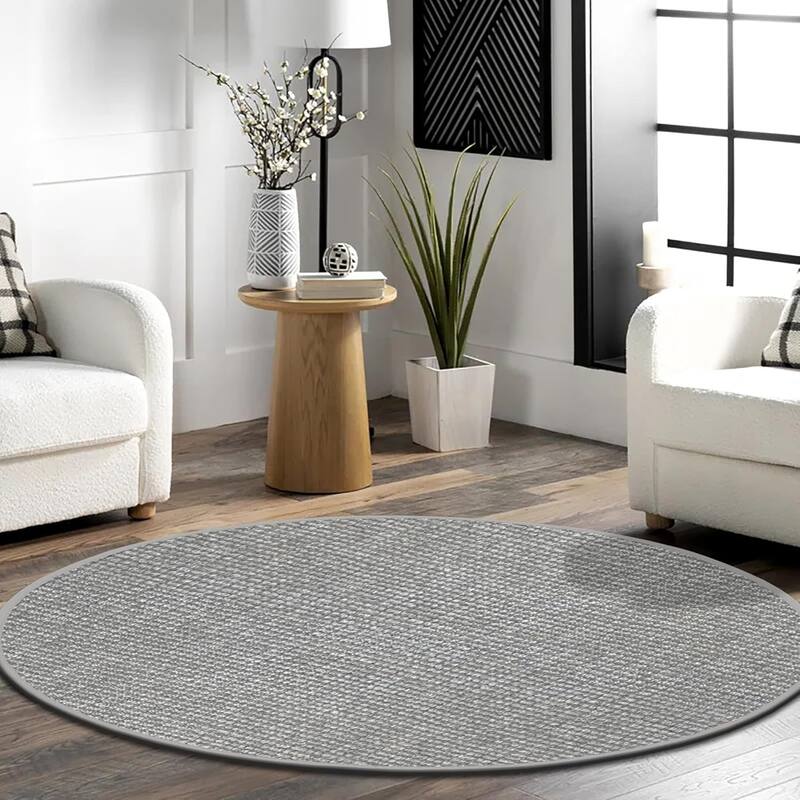 Delara Premium Handwoven Natural Fiber Area Rug, 60% Wool 40% Jute excellent choice in high-traffic areas such as Living rooms