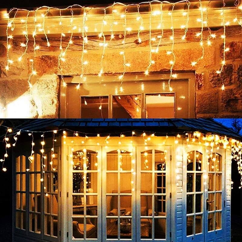 Curtain Icicle Lights Wedding Party LED Fairy Christmas Light