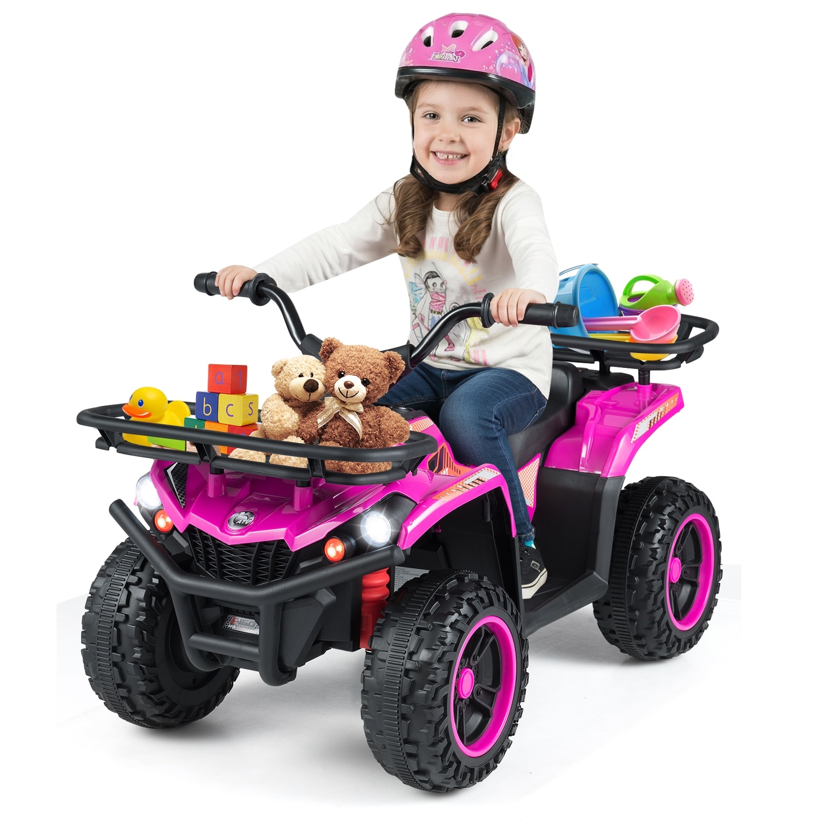 Gymax Electric ATV for Kids 24V 4-Wheeler Ride on Toy w/ Slow Start