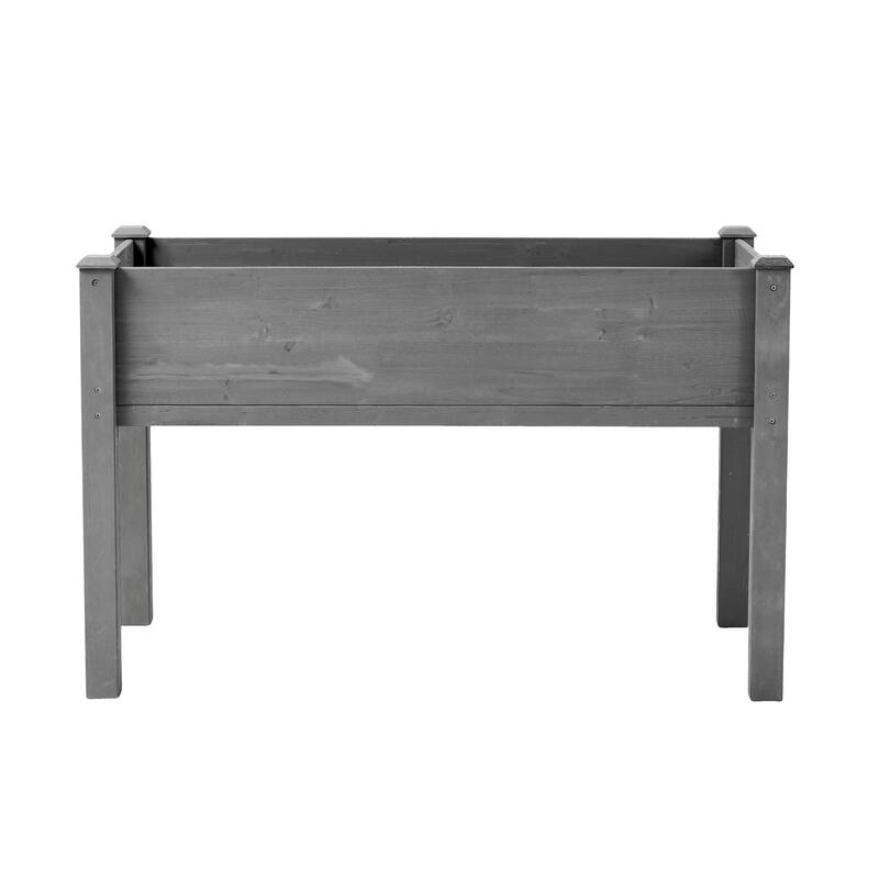 Natural Elevated Planter Box for Outdoor Use with Eco-Friendly Finish