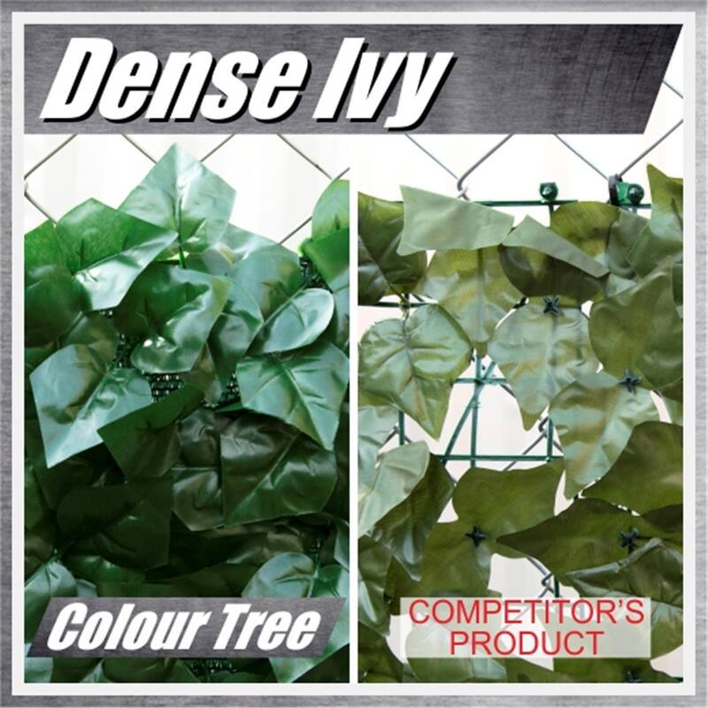 ColourTreeUSA 39" x 79" Expandable Artificial Gardenia Leaves Trellis Privacy Fencing Screen