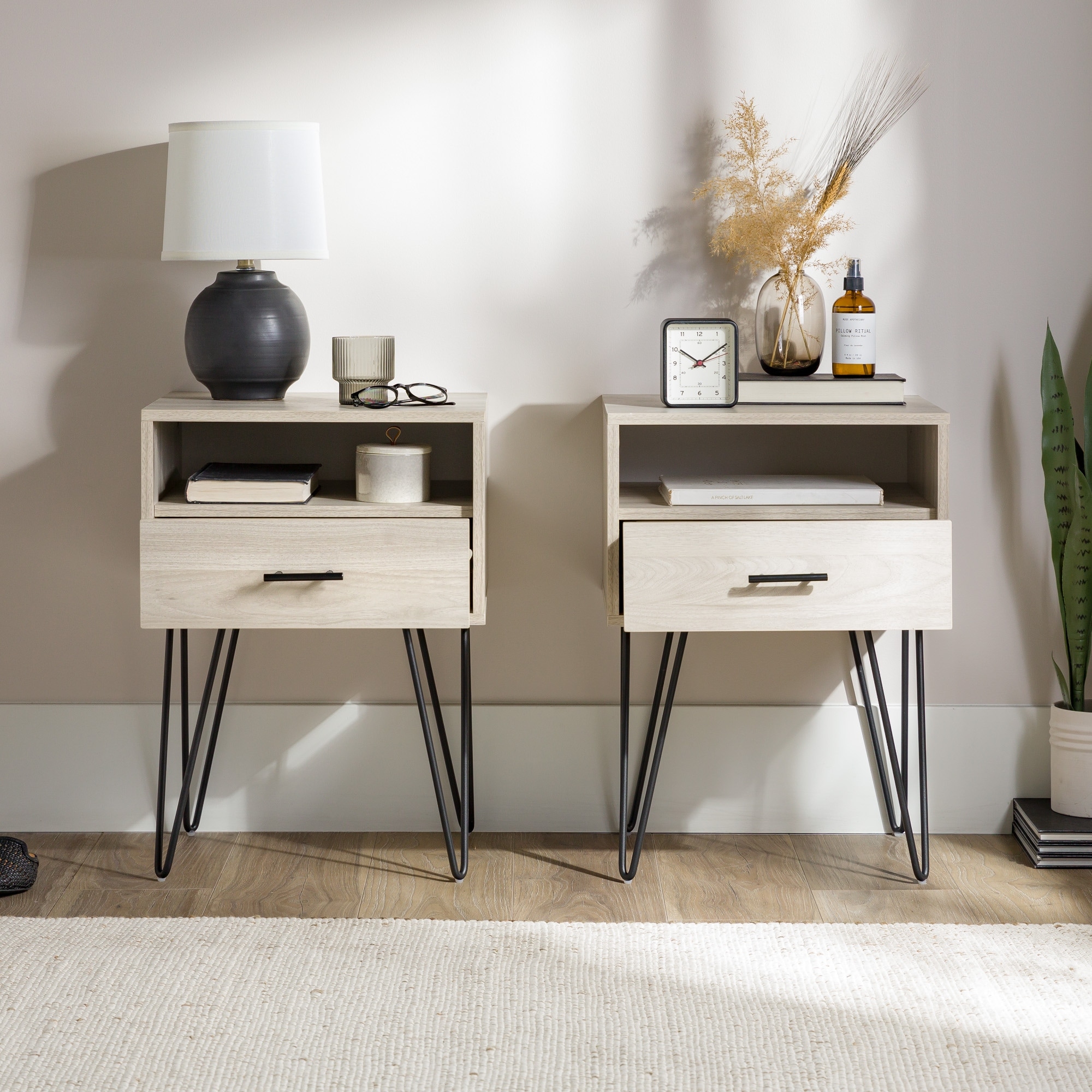 Overstock hot sale white nightstand