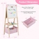 preview thumbnail 2 of 18, Costway 3-in-1 Kids Art Easel Double-Sided Wooden Adjustable Magnetic - See Details