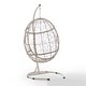 preview thumbnail 5 of 12, Crosley Cleo Outdoor/ Indoor Wicker Hanging Egg Chair - 42"W x 42"D x 81"H