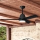 preview thumbnail 1 of 16, Hunter 52" Aeronaut ENERGY STAR Outdoor Ceiling Fan w/ LED Light, Handheld Remote - Contemporary, Transitional - SMART FAN! Matte Black