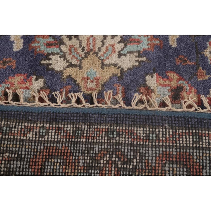 Blue Heriz Serapi Oriental Octagon Area Rug Wool Carpet - 6'0"x 5'11"
