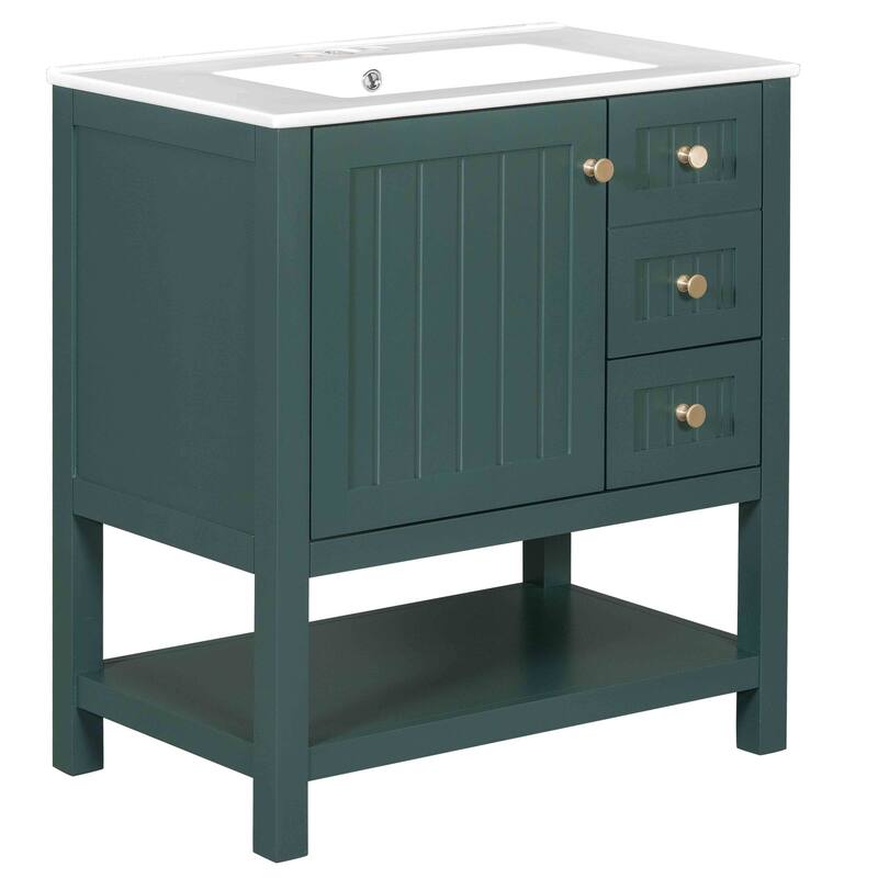 Bathroom Vanity Cabinet with Ceramic Sink