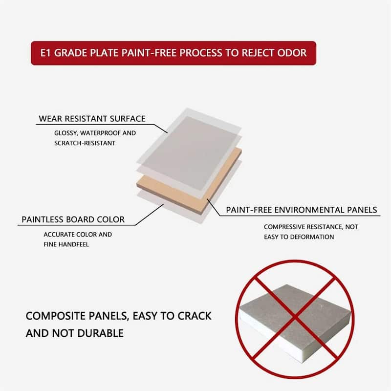 144 Inch Modern Home Office Expandable Dresser Desk