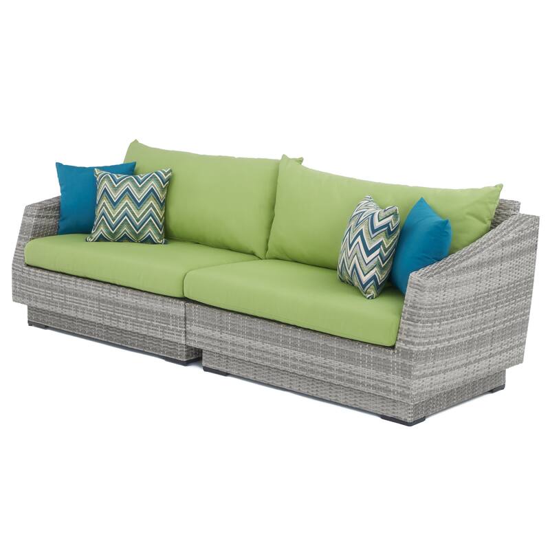 Cannes 4 Piece Sunbrella Outdoor Patio Sectional & Table