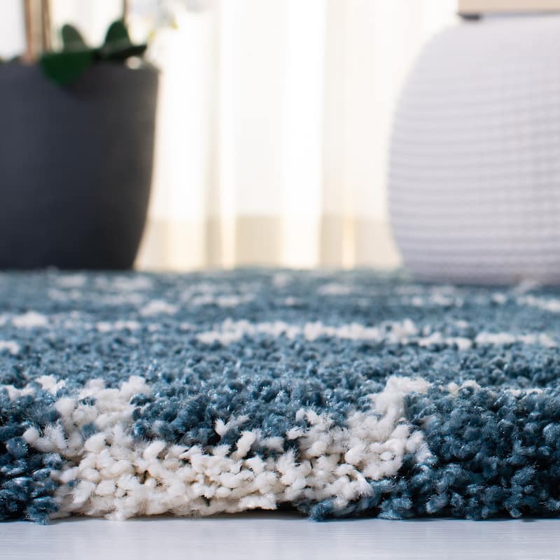 SAFAVIEH Hudson Shag Jeryl Glam Trellis 2-inch Area Rug