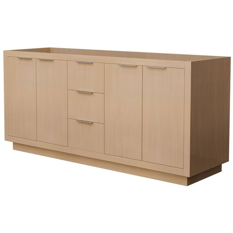 Wyndham Collection Maroni 72" Double Free Standing Vanity Cabinet Only