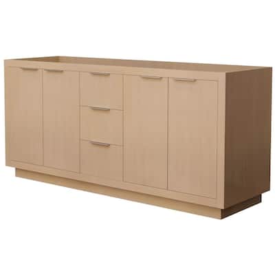 Wyndham Collection Maroni 72" Double Free Standing Vanity Cabinet Only
