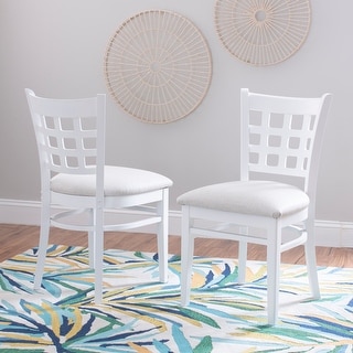 Levan White Farmhouse Side Dining Chair (Set Of 2)