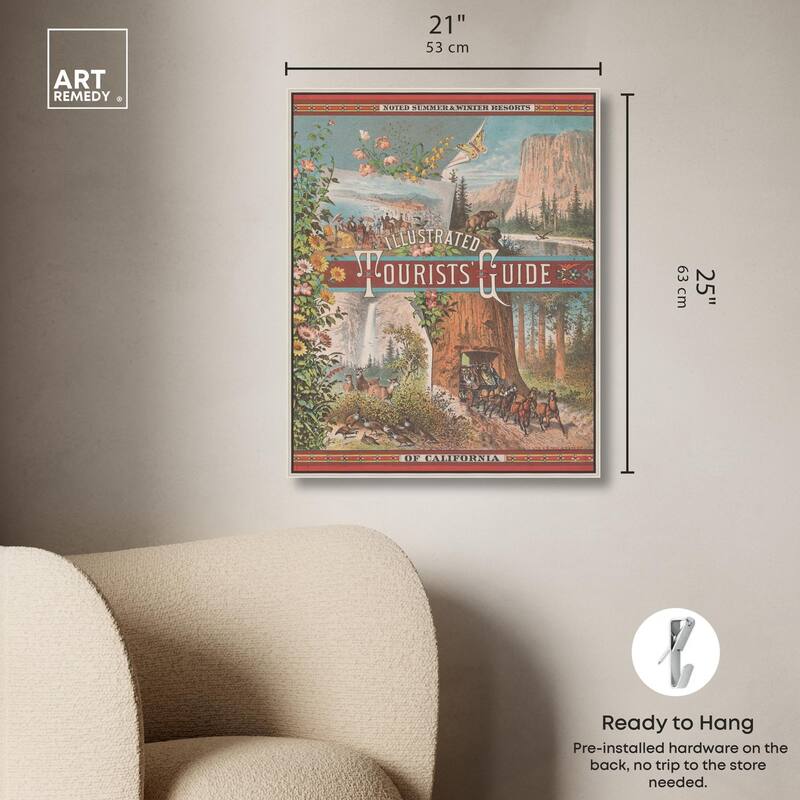 Tourists' Guide to California Canvas by Art Remedy