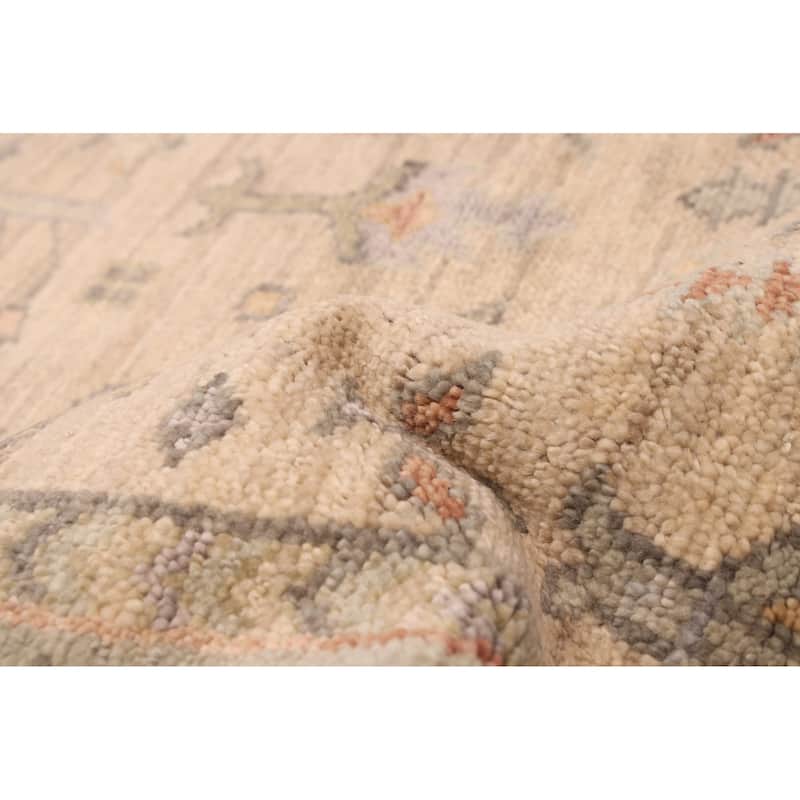 ECARPETGALLERY Hand-knotted Jules Serapi Light Khaki Wool Rug - 8'0 x 10'0