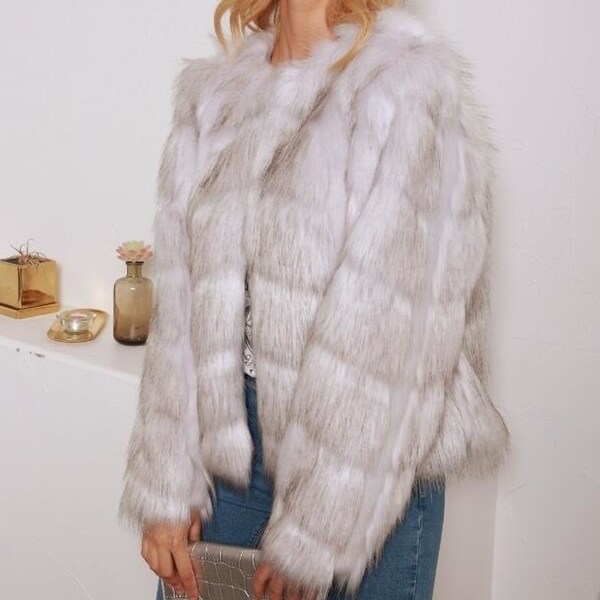 Women Luxury Winter Warm Fluffy Faux 