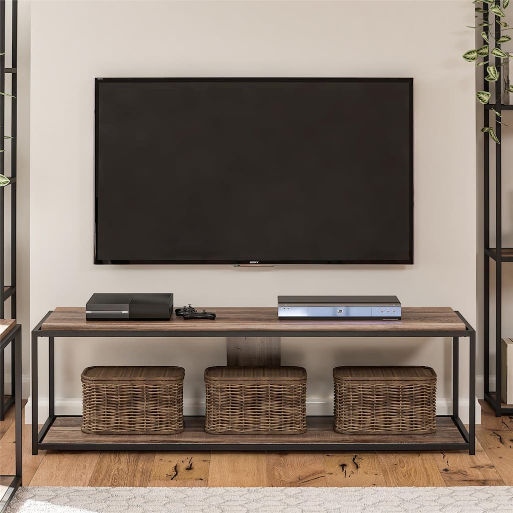 Ameriwood Home Machias TV Stand for TVs up to 65", Weathered Oak