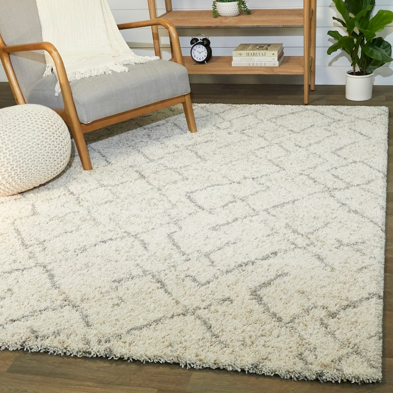 Albini Abstract Shag Area Rug