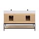 preview thumbnail 50 of 143, Altair Wildy Bathroom Vanity with White Composite Stone Top without Mirror