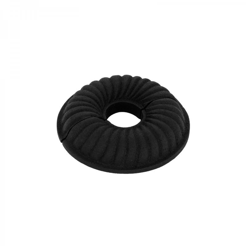 Black Aluminum Radiator Flange 1/2" (IPS) 0.8" ID - 3.13" OD Escutcheon Plate Pipe Collar Covers Renovators Supply