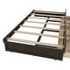 preview thumbnail 22 of 23, Full Size Wooden LED Platform Bed with Trundle, with Storage Headboard, with Drawers