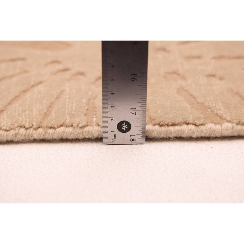 ECARPETGALLERY Hand Loomed Kashkuli Gabbeh Beige Wool Rug - 9'8 x 10'7