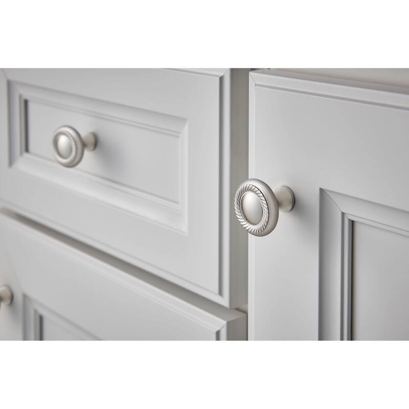 Top Knobs Swirl Cut 1-1/4 Inch Mushroom Cabinet Knob from the Somerset