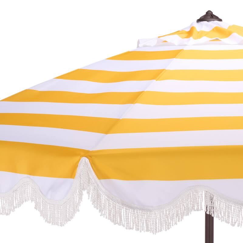 SAFAVIEH Outdoor Living Lucerna 9ft Crank Umbrella