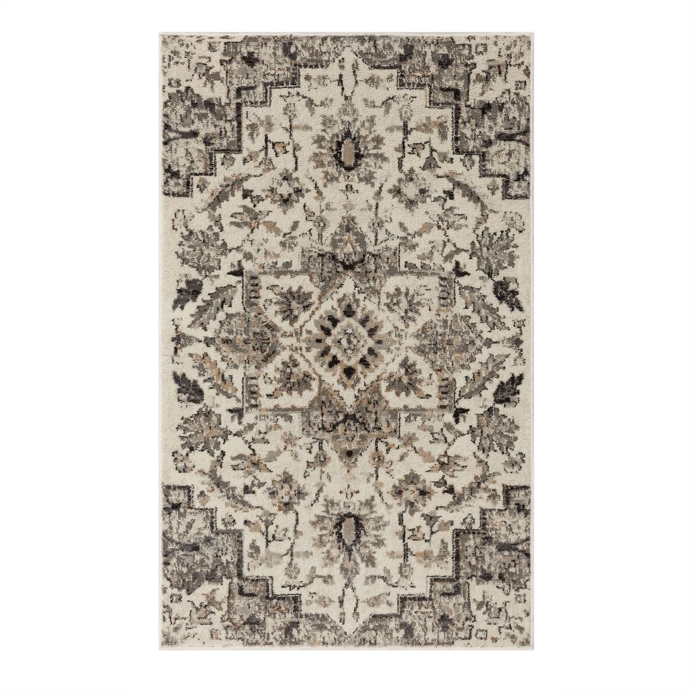 Mohawk Home Pandora Floral Ornamental Medallion Woven Area Rug