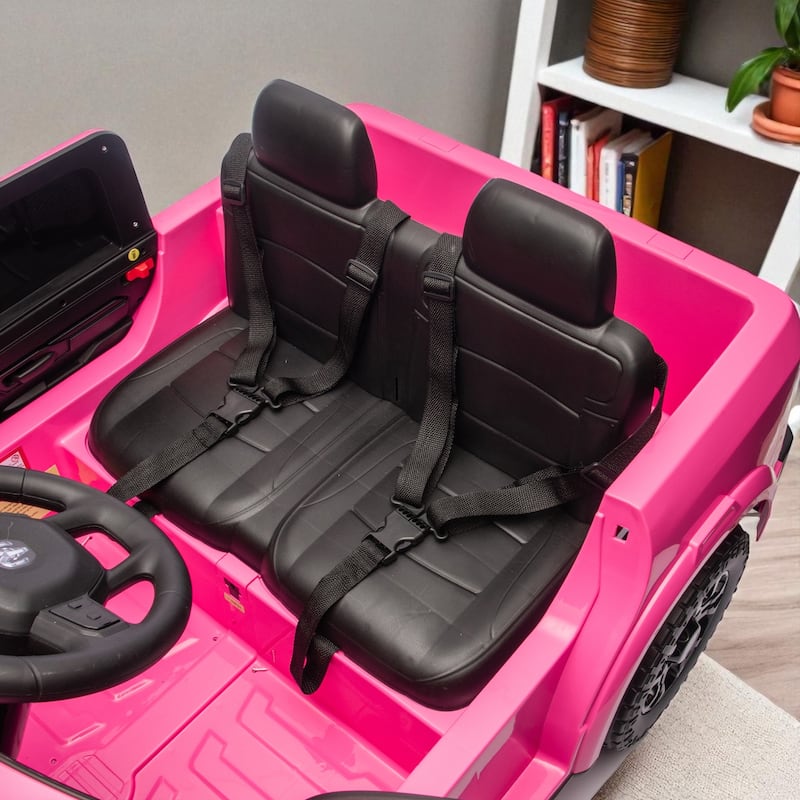24V Licensed Dodge RAM 2500 2-Seater Kids Ride On Truck with Remote, Dual Motors, 4-Wheel Suspension, Bluetooth & Music