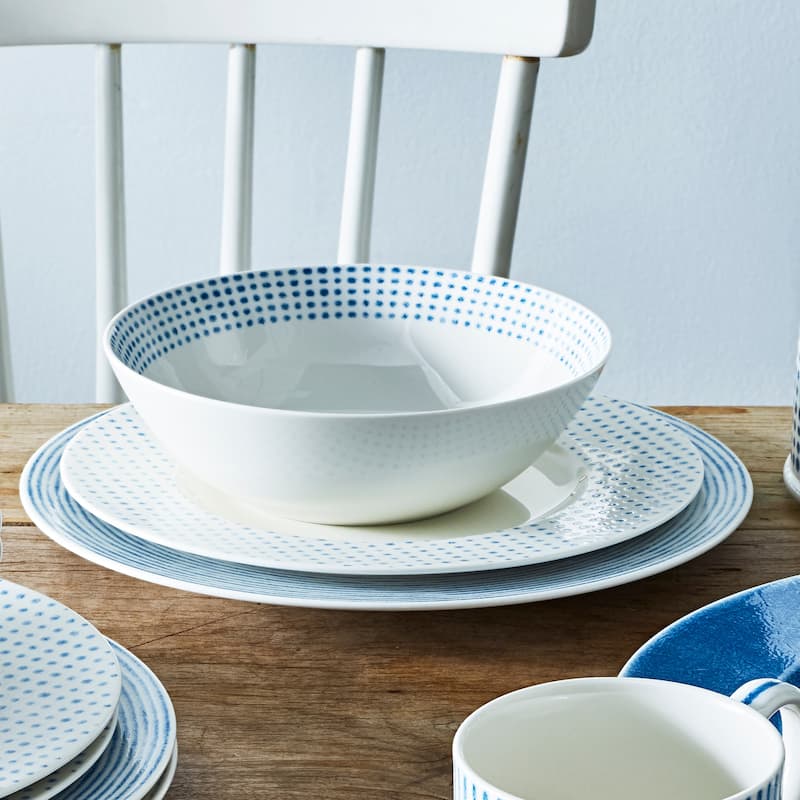 Noritake Hammock 12-Piece Rim Dinnerware Set, Service For 4
