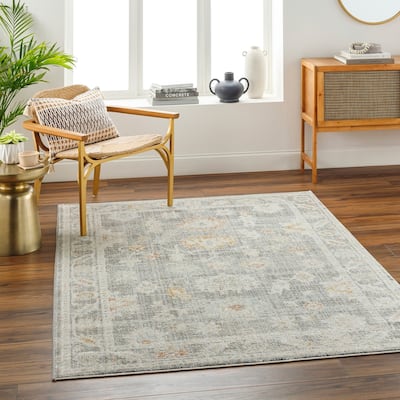 Livabliss Bitlis Faded Classic Floral Area Rug
